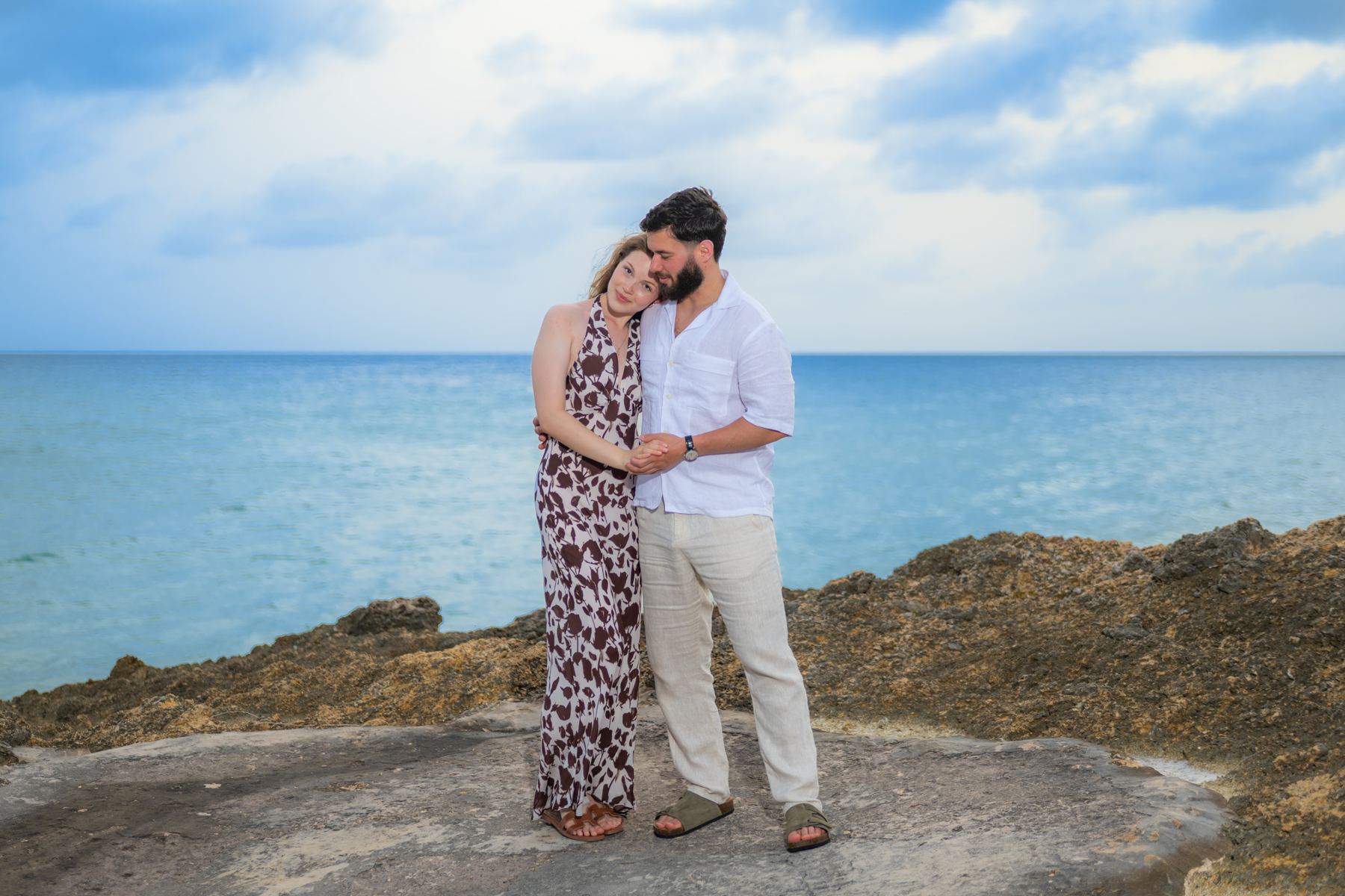 Sheli and Eyal by the sea in Nassau